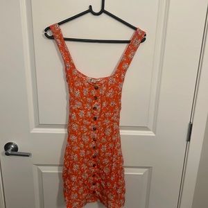 American Eagle orange floral dress!